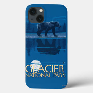 iPhone 13 Coque Ours dans le clair de lune - parc national de
