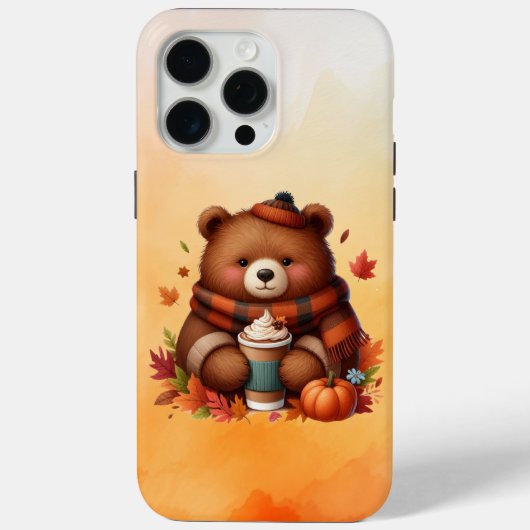 Coques Case-Mate iPhone Ours d'automne rustique/vintage (Verso)