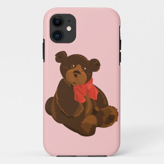 Coques Case-Mate iPhone Ours de caricature mignon (Dos)