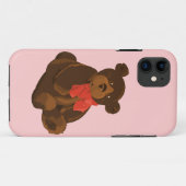 Coques Case-Mate iPhone Ours de caricature mignon (Dos (Horizontal))