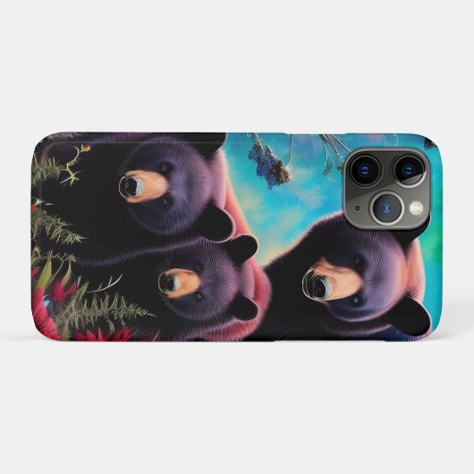 Coques Case-Mate iPhone Ours de Momma et petits (Dos (Horizontal))