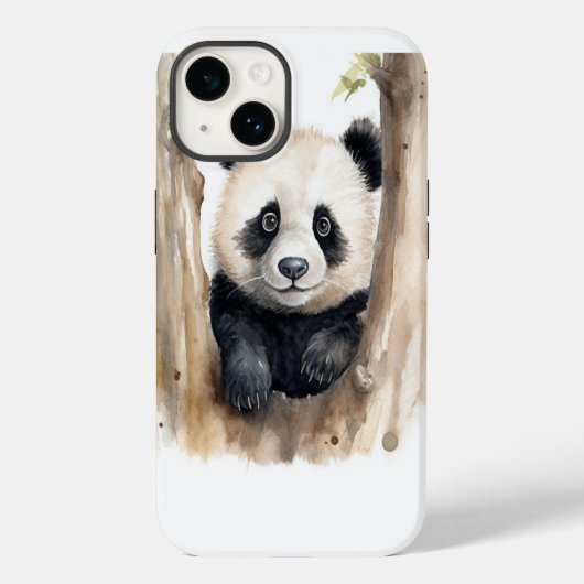 Coques Case-Mate iPhone Ours de panda aquarelle (Verso)