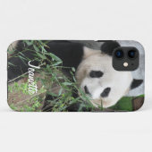 Coques Case-Mate iPhone Ours De Panda Géant, Nom Personnalisé, (Dos (Horizontal))