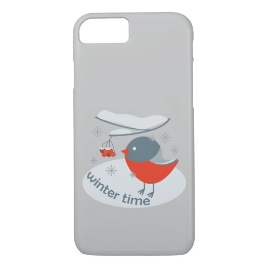 Coques Case-Mate iPhone Ours d'hiver et baies de raies rouges (Dos)