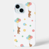 Coques Case-Mate iPhone Ours en peluche avec ballons (Verso)