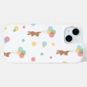 Coques Case-Mate iPhone Ours en peluche avec ballons (Verso (horizontal))