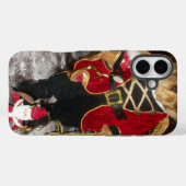 Coques Case-Mate iPhone Ours en peluche de Noël royal | Impression d'art d (Verso (horizontal))