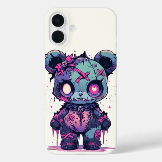 Coques Case-Mate iPhone Ours en peluche jouet Halloween (Verso)