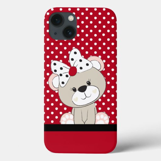 Coques Case-Mate iPhone ours en peluche mignon (Verso)