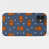 Coques Case-Mate iPhone Ours en peluche mignon à pois (Dos (Horizontal))