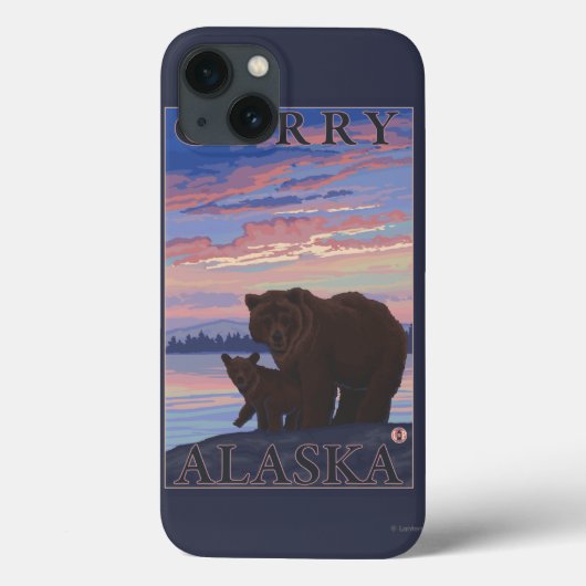 Coques Case-Mate iPhone Ours et cub - Curry, Alaska (Verso)