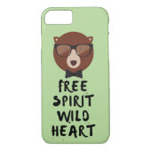 Coques Case-Mate iPhone Ours Hipster Spirit Libre (Dos)