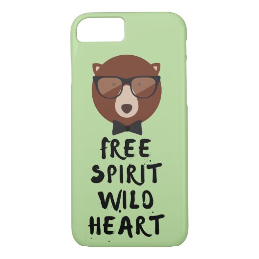 Coques Case-Mate iPhone Ours Hipster Spirit Libre (Dos)