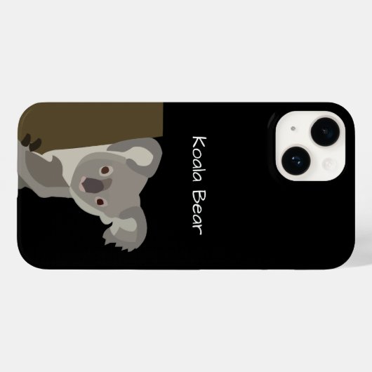 Coques Case-Mate iPhone Ours Koala personnalisé (Verso (horizontal))