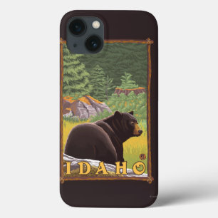 Coques Pour iPhone Ours noir dans la forêt - Idaho