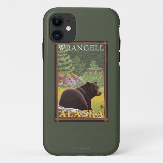 Coques Case-Mate iPhone Ours noir dans la forêt - Wrangell, Alaska (Dos)