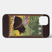 Coques Case-Mate iPhone Ours noir en forêt - Sitka, Alaska (Verso (horizontal))