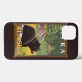 Coques Case-Mate iPhone Ours noir en forêt - Sitka, Alaska (Verso (horizontal))