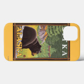 Coques Case-Mate iPhone Ours noir en forêt - Sitka, Alaska (Verso (horizontal))