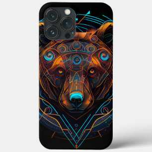 Case-Mate iPhone Case Ours noir futuriste