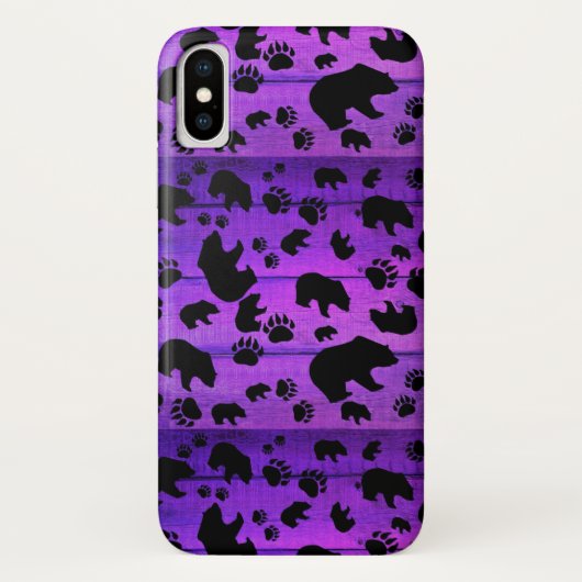 Coques Case-Mate iPhone Ours Noir - Patrouilles Ours Noir (Dos)