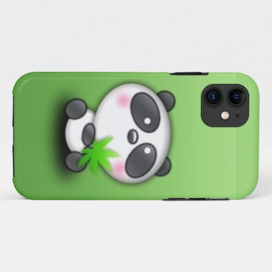 Coques Case-Mate iPhone Ours panda d'Emo (Dos (Horizontal))