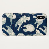 Coques Case-Mate iPhone ours polaire arctique minuit (Dos (Horizontal))