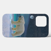 Coques Case-Mate iPhone Ours polaire au clair de lune (Verso (horizontal))