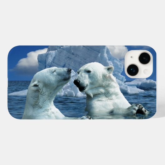 Coques Case-Mate iPhone OURS POLAIRE Coque-Mate iPhone 14 (Verso (horizontal))