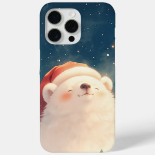 Coque iPhone 15 Pro Max Ours polaire de Noël