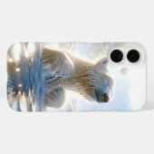 Coques Case-Mate iPhone Ours Polaire S'Éclaboussant Dans L'Eau Arctique (Verso (horizontal))