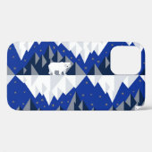 Coques Case-Mate iPhone Ours polaire sur Iceberg Motif sans couture. (Verso (horizontal))