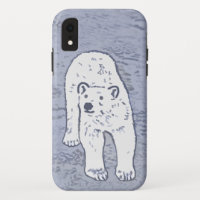 Ours polaire sur la peinture sur glace - Art origi