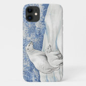 Coques Case-Mate iPhone Ours polaires de neige (Dos)
