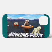 Coques Case-Mate iPhone Ours polaires - Sinking Fast (Verso (horizontal))
