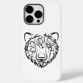 Coques Case-Mate iPhone Ours tribal noir et blanc (Verso)