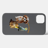 Coques Case-Mate iPhone Ourson de fourrure et plumes Chien, Chat et Oiseau (Verso (horizontal))