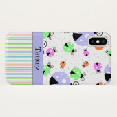 Coques Case-Mate iPhone Oussons colorés et rayures (Dos (Horizontal))