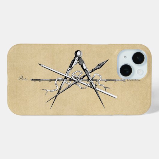 Coques Case-Mate iPhone Outils de rédaction d'architecture traditionnelle (Verso (horizontal))