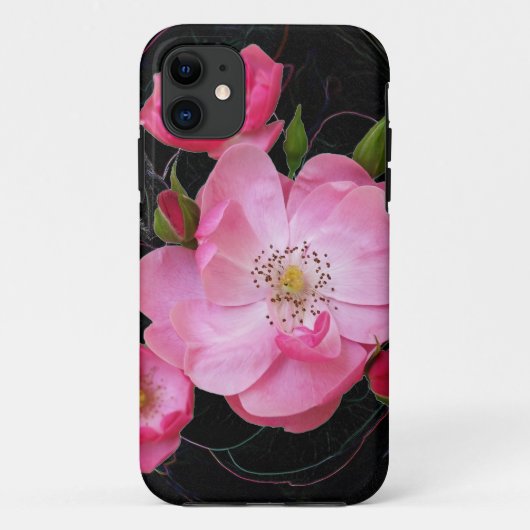 Coques Case-Mate iPhone ouverture de minuscule rosebud (Dos)