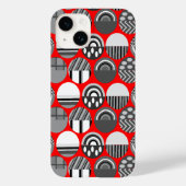 Coques Case-Mate iPhone Ovales à motifs gris (Verso)