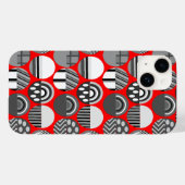 Coques Case-Mate iPhone Ovales à motifs gris (Verso (horizontal))