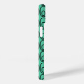 Coques Case-Mate iPhone Ovales verts à la menthe répétitive (Verso / Droite)