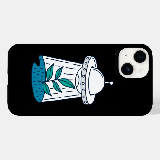 Coques Case-Mate iPhone OVNI Alien (Verso (horizontal))