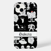Coques Case-Mate iPhone OVNI personnalisé, Alien, Bigfoot Cryptid (Verso)