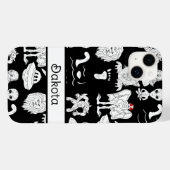 Coques Case-Mate iPhone OVNI personnalisé, Alien, Bigfoot Cryptid (Verso (horizontal))