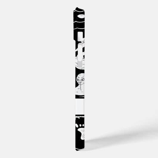 Coques Case-Mate iPhone OVNI personnalisé, Alien, Bigfoot Cryptid (Verso / Gauche)