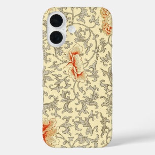 Coques iPhone 16 Owen Jones Motif Ancien : Fleurs de corail gris