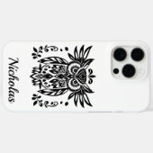 Coques Case-Mate iPhone Owl Lovers Rustic Woodlands Black White Bohemian (Verso (horizontal))