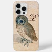 Coques Case-Mate iPhone OWL, Rose, Sepia Monogramme (Verso)